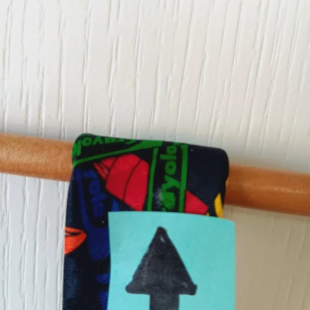 Vintage Crayola 1999 Binney & Smith Men’s Multicolor Crayons Tie L56.5